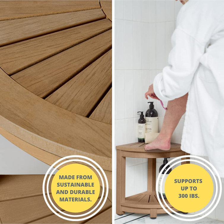 Latitude Run® Corner Bench Shower Stool For Shaving Legs Wayfair Canada